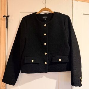 Evereve Black Blazer with Gold Accents